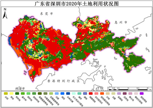 2020年广东省深圳市土地利用数据