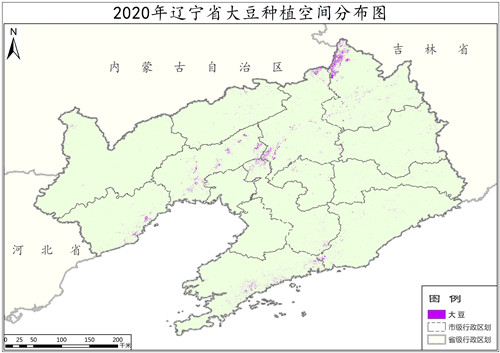 2020年辽宁省大豆种植分布数据