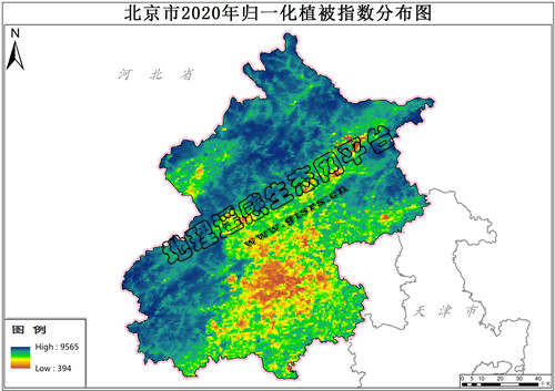 北京月度10m植被指数NDVI数据集