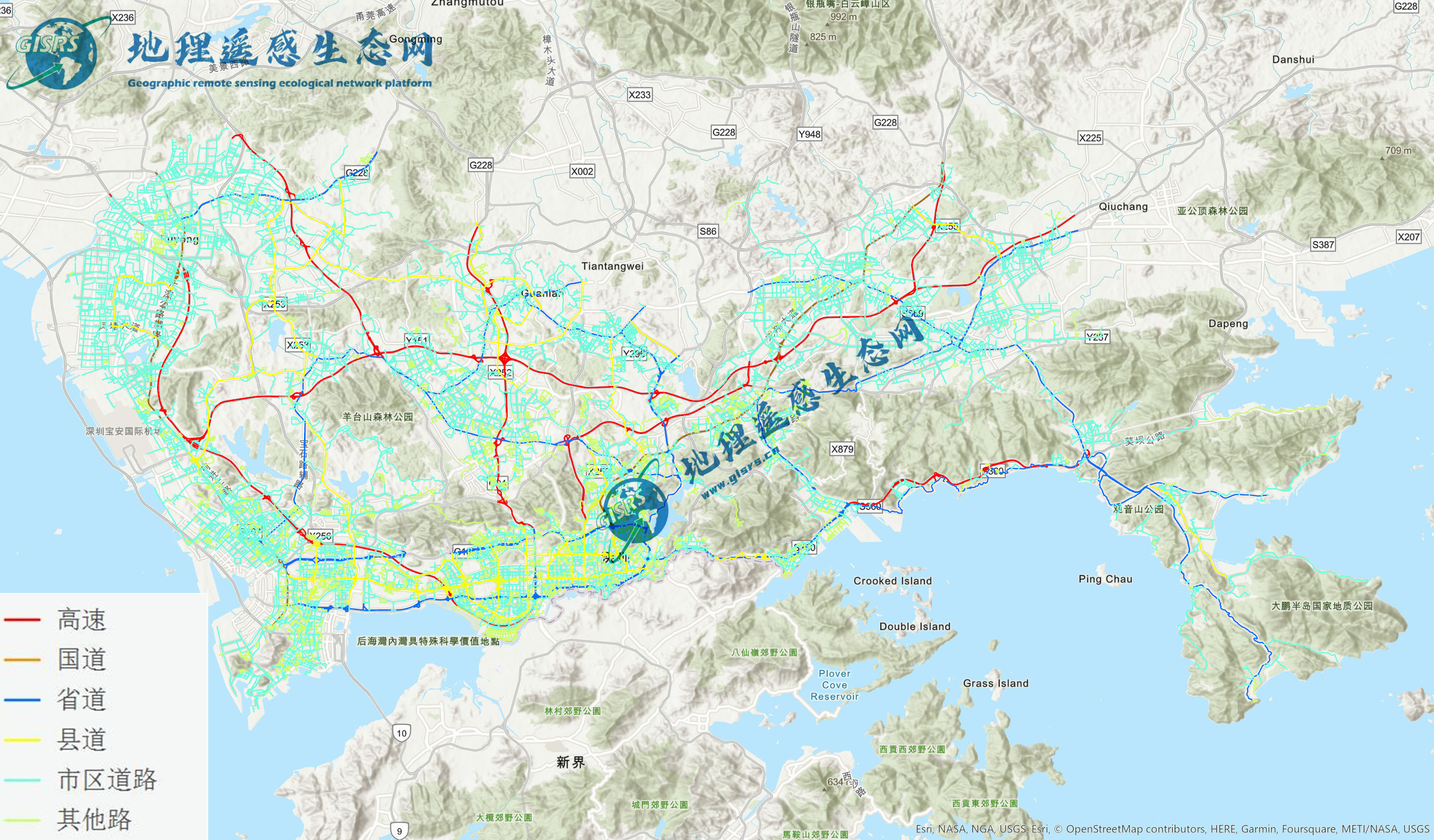 2005/2008-2022逐年道路网分布数据