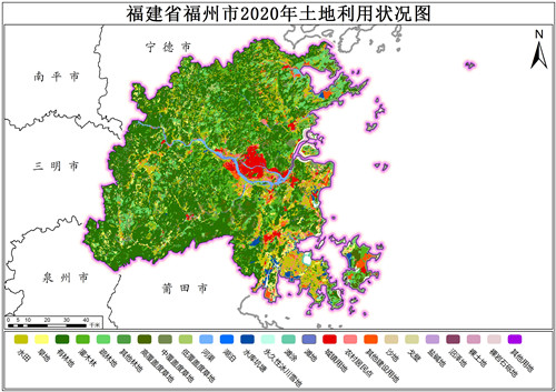 2020年福建省福州市土地利用数据