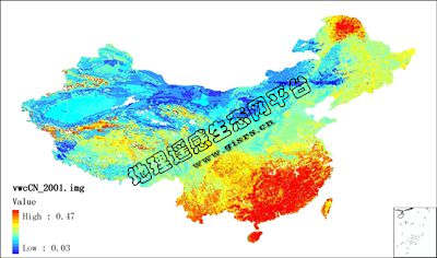 中国土壤含水量空间分布数据