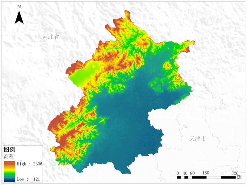 北京市DEM数据服务