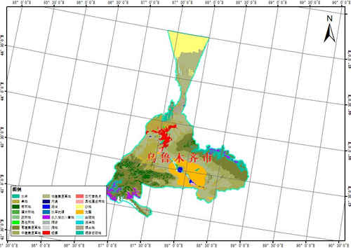 2008年新疆维吾尔自治区乌鲁木齐市30米土地利用