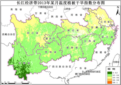 植被干旱指数TVDI分布数据