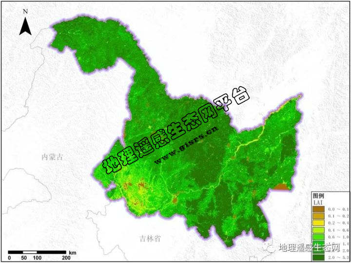 中国LAI叶面积指数